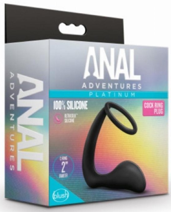 Cockring et Plug Anal Adventures Ring Plus 8 x 3cm