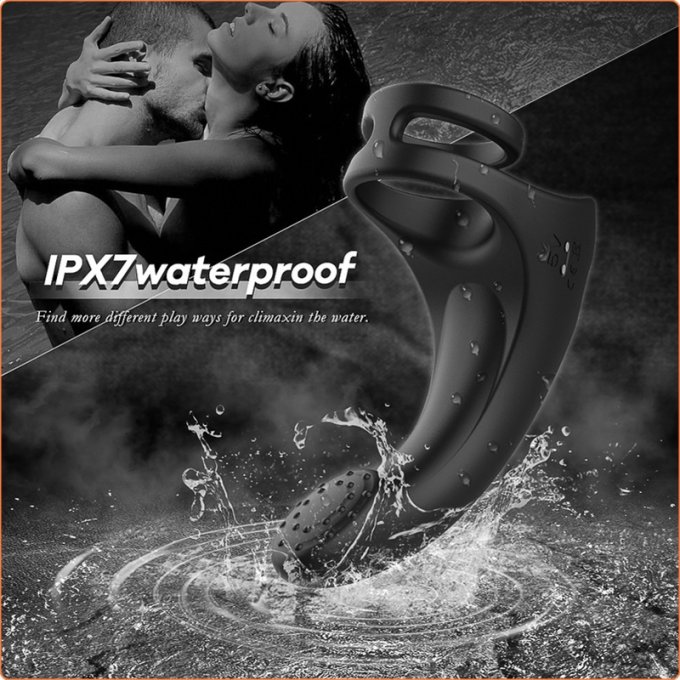 Cockring et Stimulateur périnée Fingeus 10 x 2.5cm - Anneau 30mm