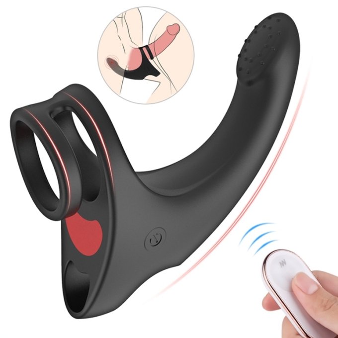 Cockring et Stimulateur périnée Fingeus 10 x 2.5cm - Anneau 30mm