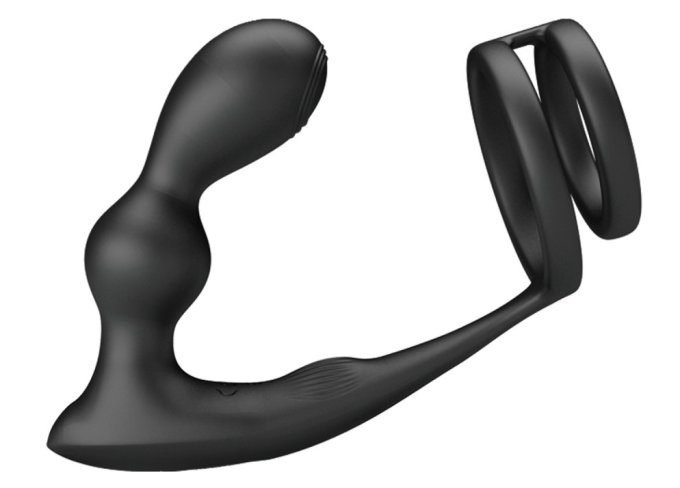 Cockring Plug Marshall Pretty Love 7.5 x 2.7 cm Noir
