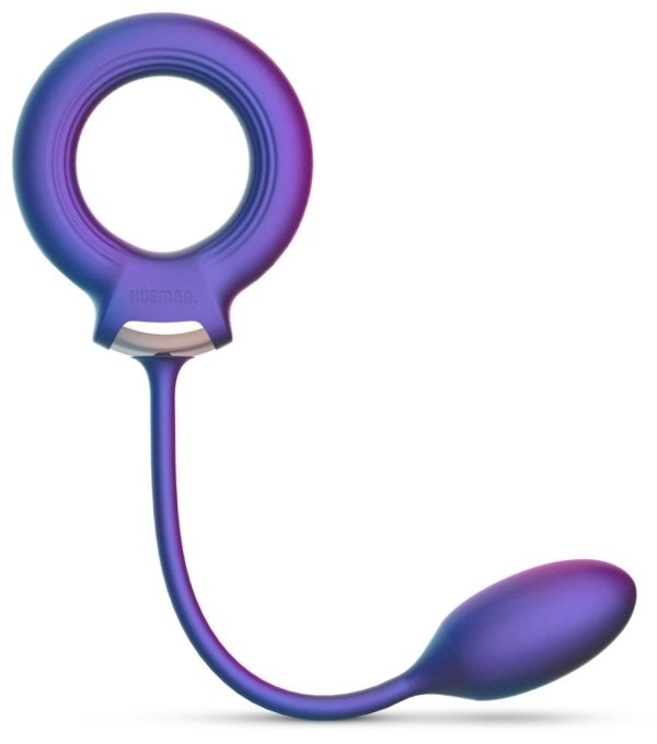 Cockring + Plug vibrant Eclipse Hueman 6.5 x 3cm - Diamètre 45mm