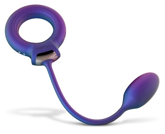 Cockring + Plug vibrant Eclipse Hueman 6.5 x 3cm - Diamètre 45mm