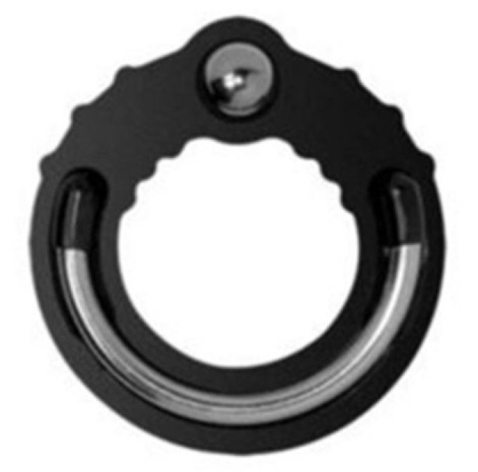 Cockring Silicone Holeshot noir