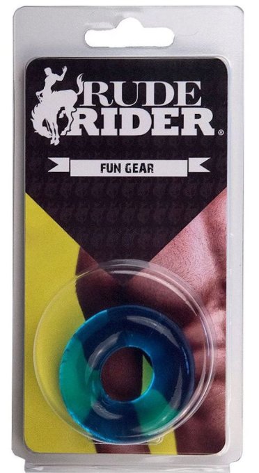 Cockring souple Fat Stretchy Bleu