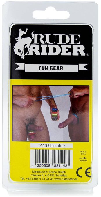Cockring souple Fat Stretchy Bleu