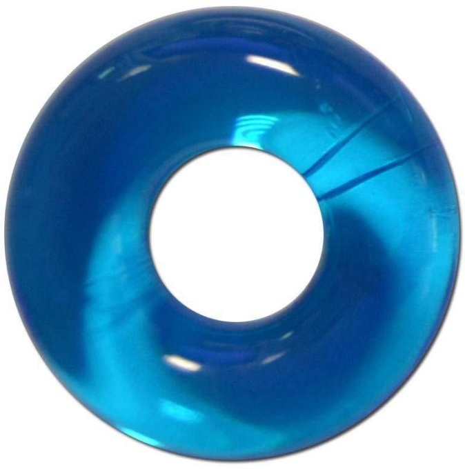 Cockring souple Fat Stretchy Bleu