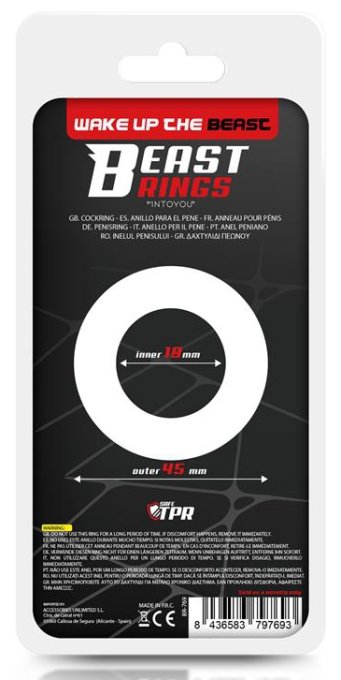 Cockring souple Striped Noir