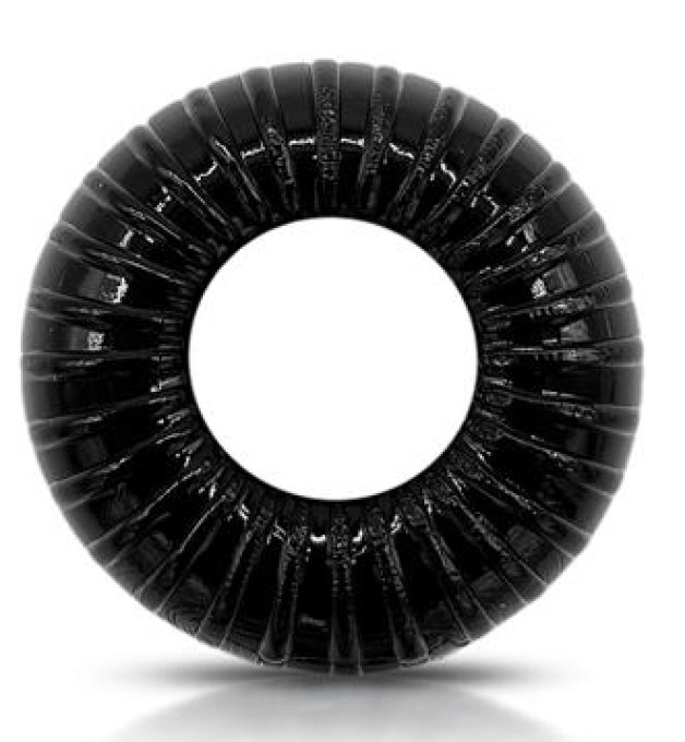 Cockring souple Striped Noir