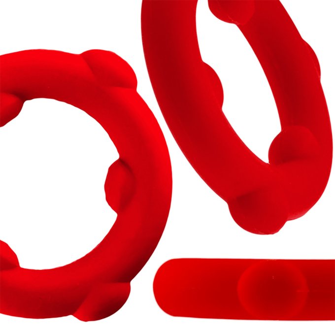 Cockring Spinner 25 mm Rouge