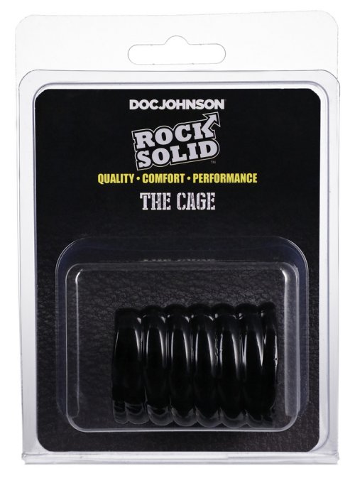 Cockring The Cage 25 mm - Longueur 5 cm Noir