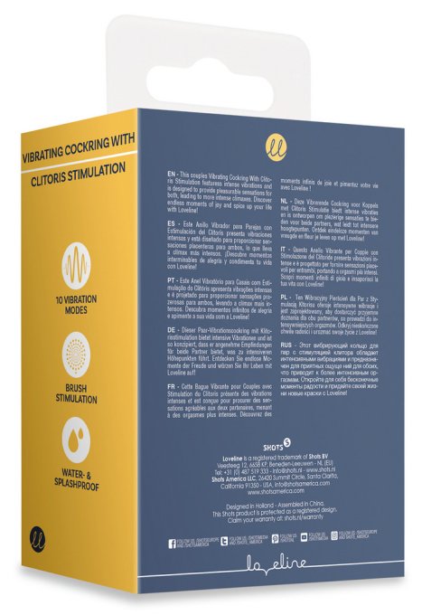 Cockring Vibrant Clitest 35mm Bleu