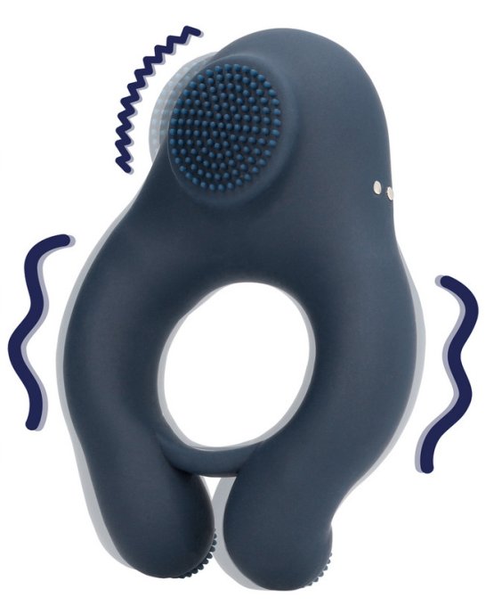 Cockring Vibrant Clitest 35mm Bleu