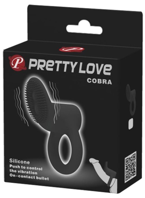 Cockring vibrant Cobra Pretty Love One Push