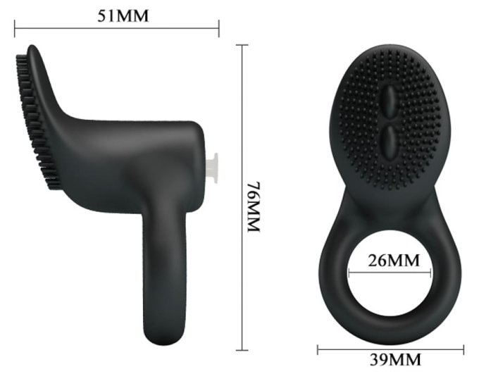 Cockring vibrant Cobra Pretty Love One Push