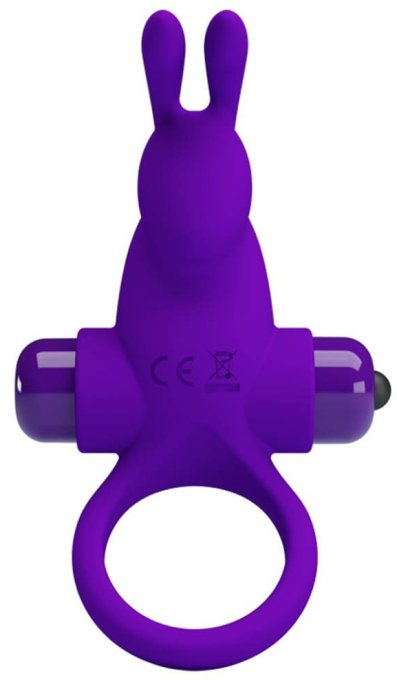 Cockring vibrant Dick Rabbit Pretty Love 30mm Violet