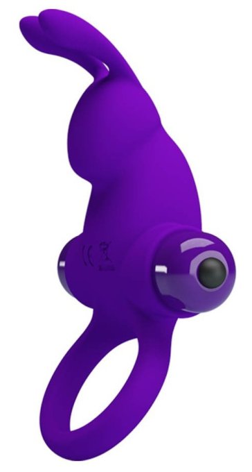 Cockring vibrant Dick Rabbit Pretty Love 30mm Violet