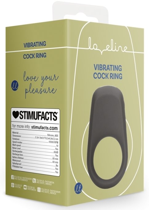 Cockring Vibrant Licorice 35 mm Noir