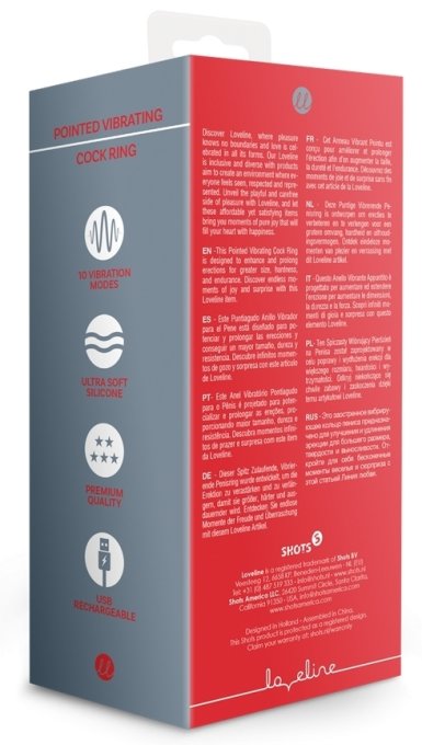 Cockring vibrant Pointed Ring 45mm