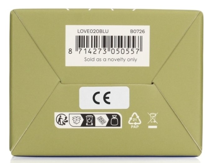 Cockring Vibrant Pointu Baltic 34mm Bleu