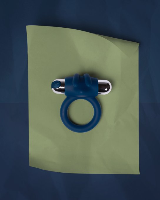 Cockring Vibrant Rabbit Baltic 35 mm Bleu