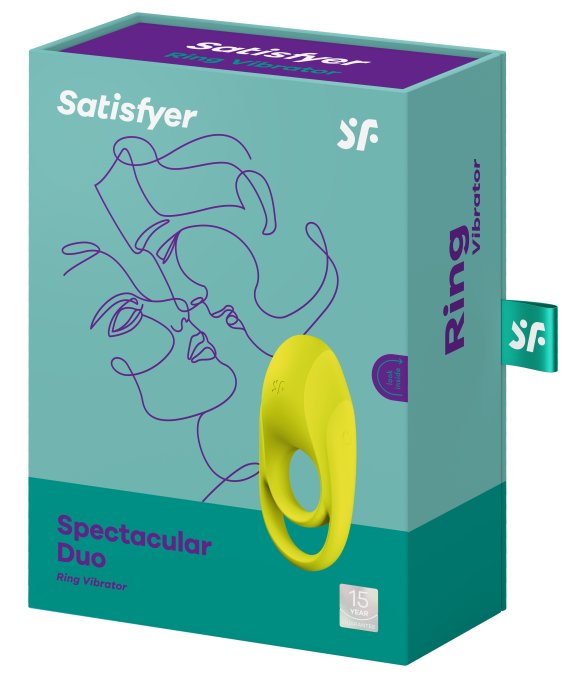 Cockring vibrant Satisfyer Spectacular Duo Jaune