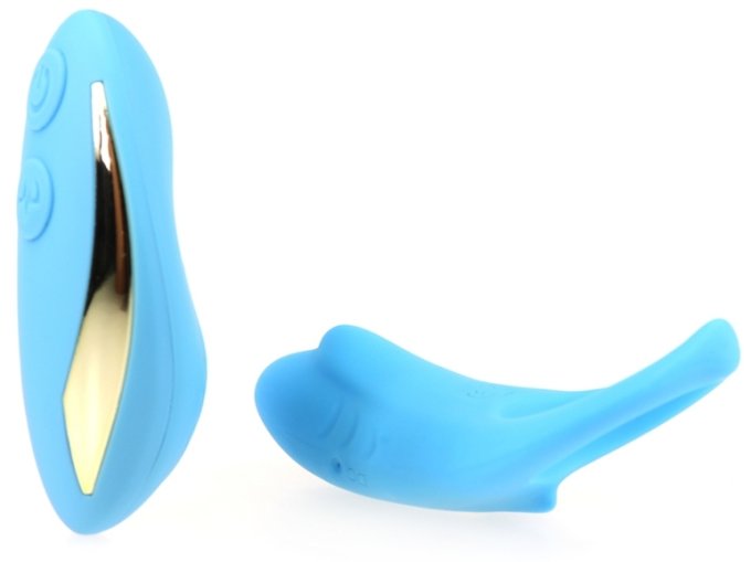 Cockring vibrant Shark 29mm Bleu