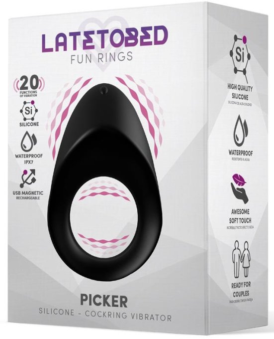 Cockring vibrant Silicone Picker 28mm