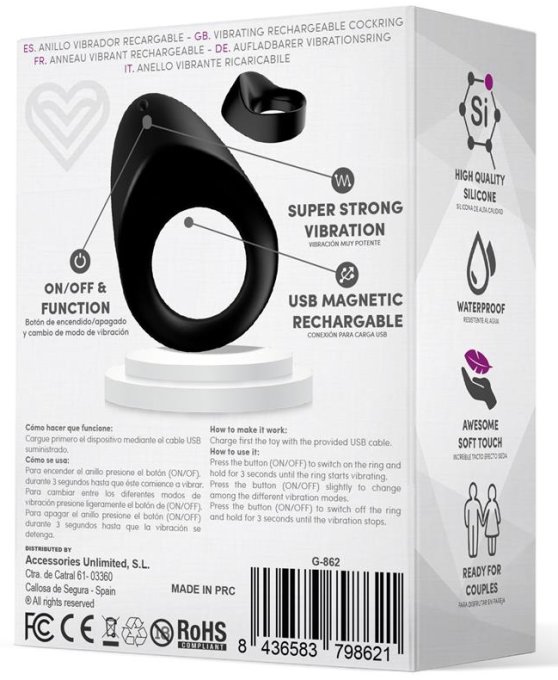 Cockring vibrant Silicone Picker 28mm