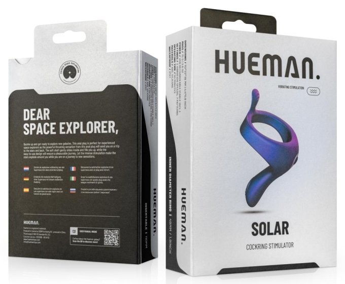 Cockring vibrant Solar Hueman - Diamètre 49mm