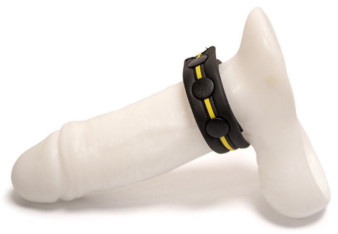 Cockstrap Brutus 40-60 mm Noir-Jaune