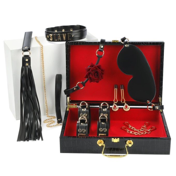 Coffret Bdsm avec Mallette 7 Pièces Blackbox