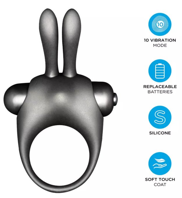 Coffret Cockring rabbit Gel stimulant Sexy vibe! bunny