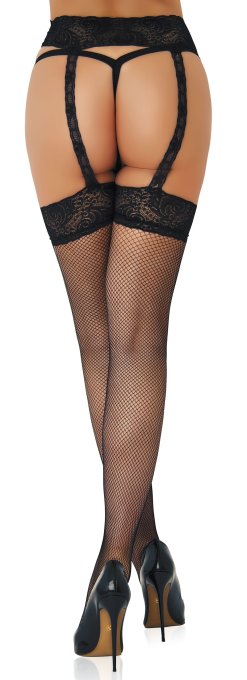 Collants Fishnet Garterbelt Noirs