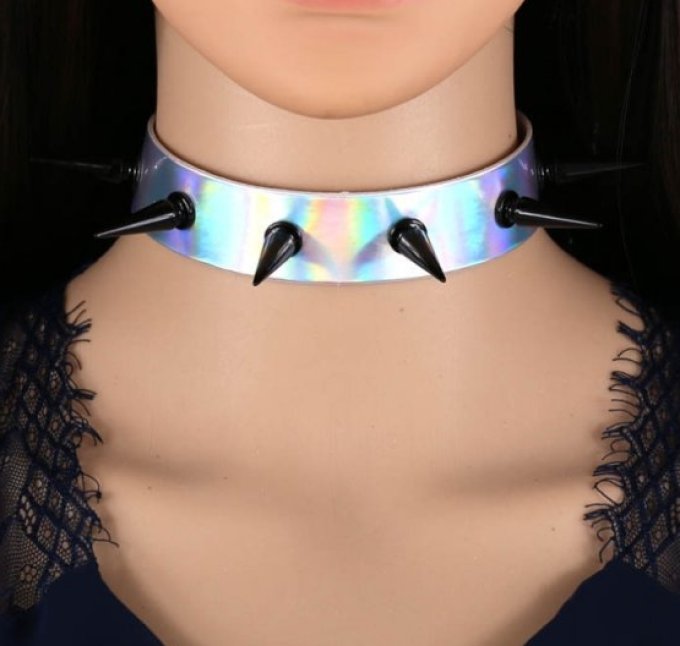 Collier à pointes Piky Laser Argenté