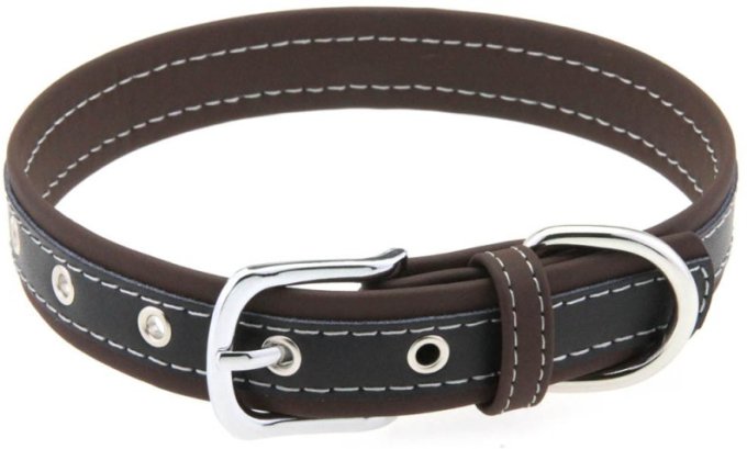 Collier Bicolore Simili Contrasted Marron