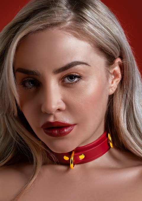 Collier D-Ring Taboom Rouge
