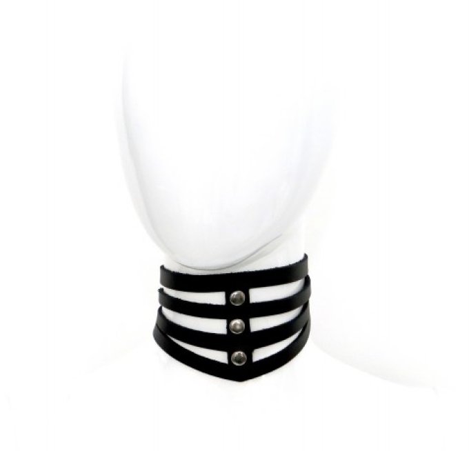 Collier en cuir Xena Pointe