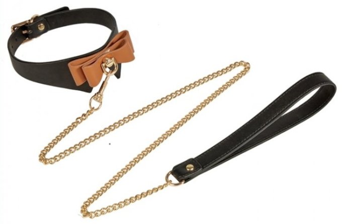 Collier et Laisse Butler Noir et Marron