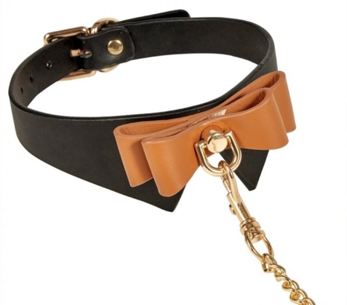 Collier et Laisse Butler Noir et Marron