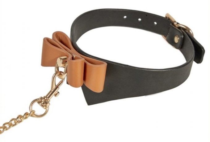 Collier et Laisse Butler Noir et Marron