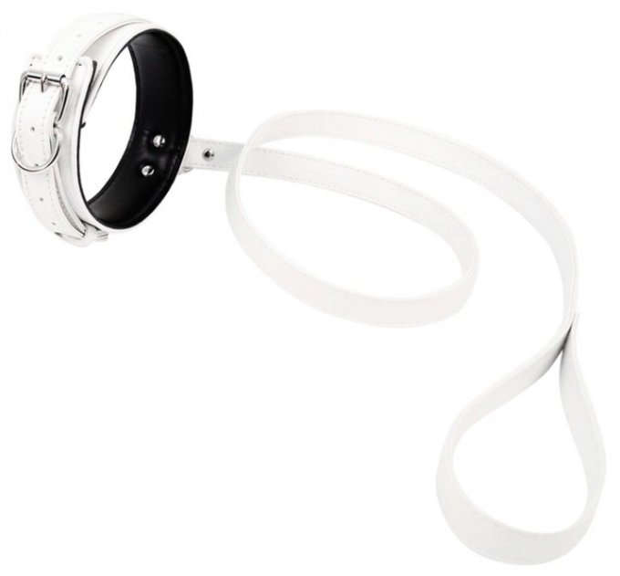 Collier et Laisse Lighty Blanc