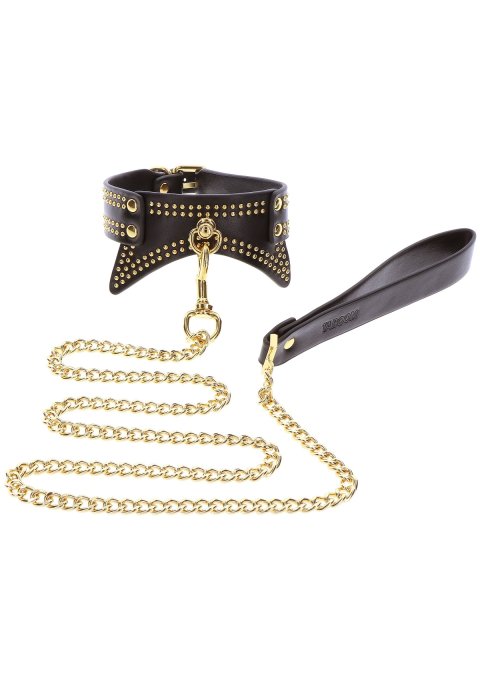 Collier et Laisse Studded Vogue Noir