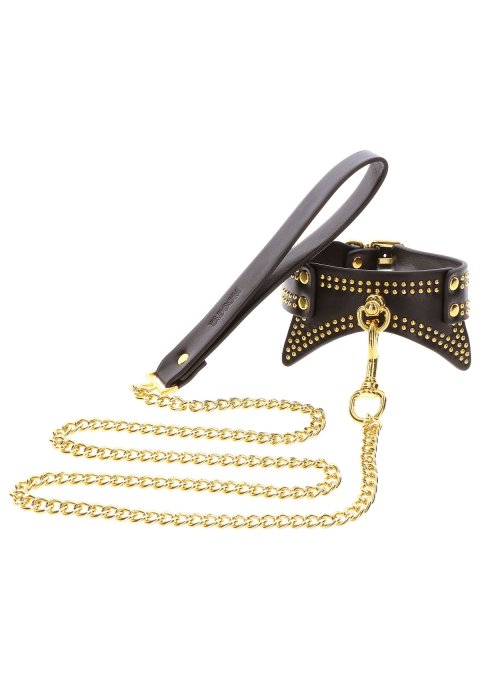 Collier et Laisse Studded Vogue Noir