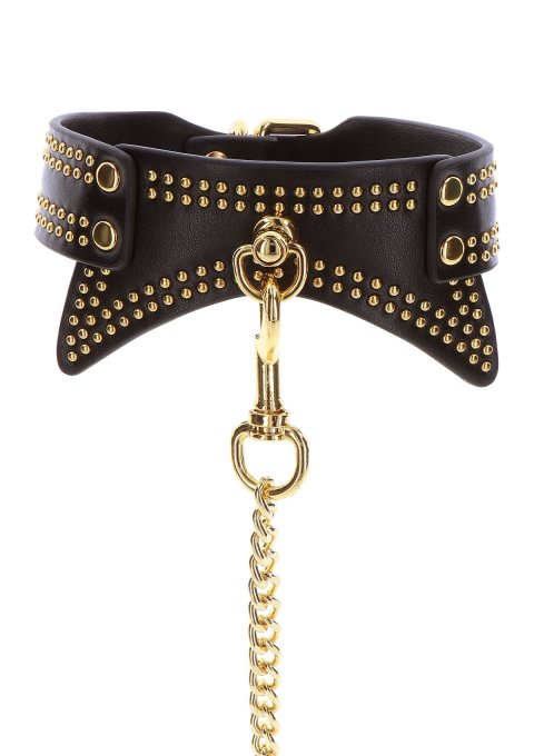 Collier et Laisse Studded Vogue Noir