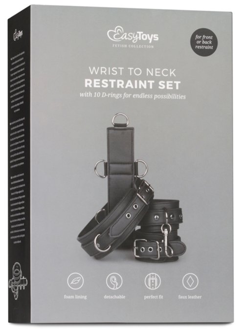 Collier et menottes Restraint Set Simili