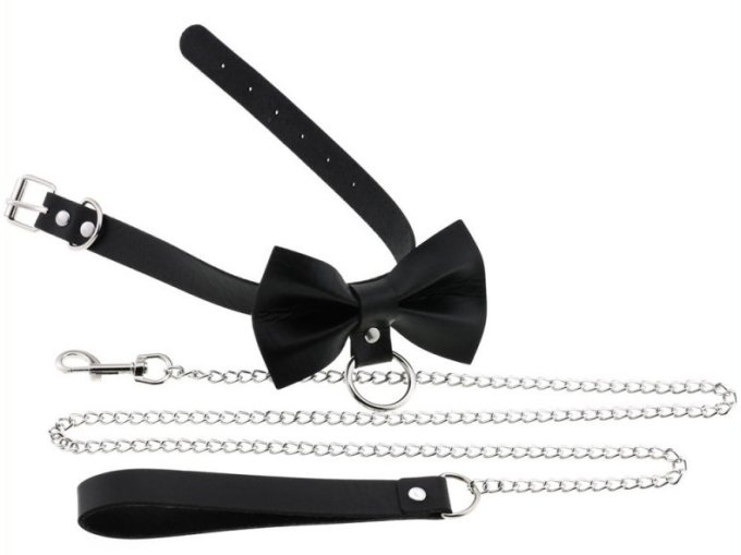 Collier Laisse Bowy Slave Noir
