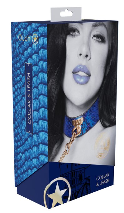 Collier-Laisse Florence Bleu