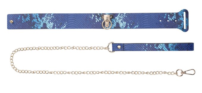 Collier-Laisse Florence Bleu