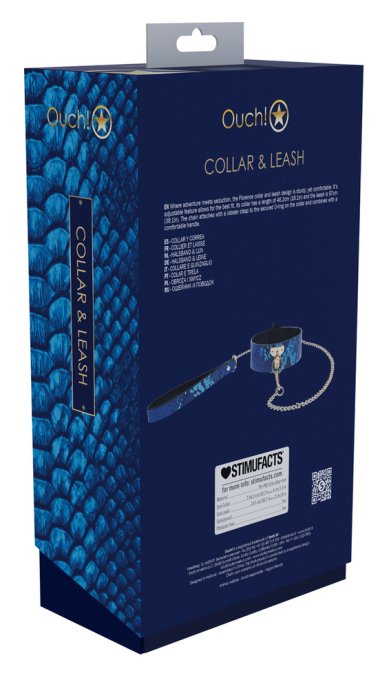 Collier-Laisse Florence Bleu