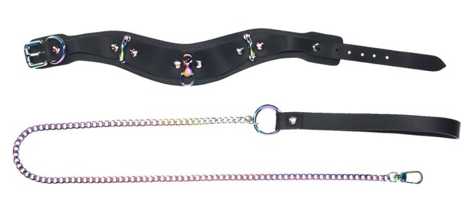 Collier-Laisse Venise Noir